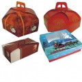 Коробки в форме чемодана для тортов и пирожных «Кормос» и специальные коробки безымянные